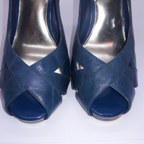 Steve Madden Blue Marlene Slingback Heels  7.5M - Picture 4 of 8